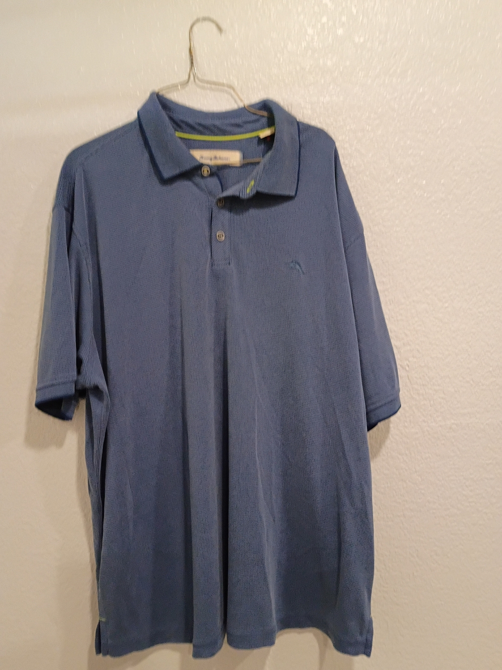 Tommy Bahama Blue Pique Polo Shirt